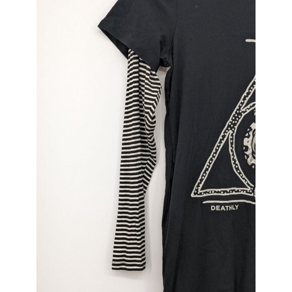 Harry Potter Twofer T-Shirt Dress Women Size S Dark Mark Cosplay Whimsigoth Y2K - Picture 6 of 9